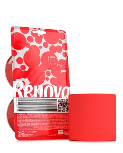 Toaletný papier Renova Crystal Red, 2 rolky
