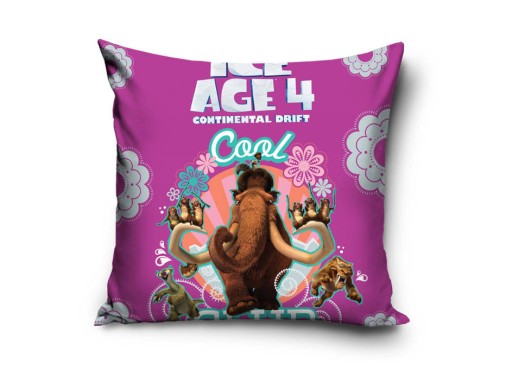 Bavlnená obliečka na vankúš Ice Age Maniek 40x40 Ružová