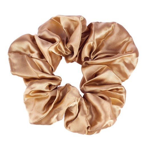 RUB NA VLASY SCRUNCHIE, SATÉN, ZLATÁ BÉŽOVÁ