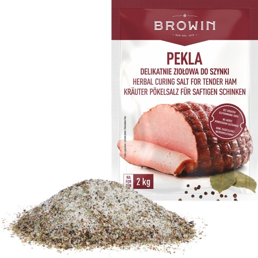 Nakladaná soľ s bylinkami Nakladaná šunka na 2 kg mäsa