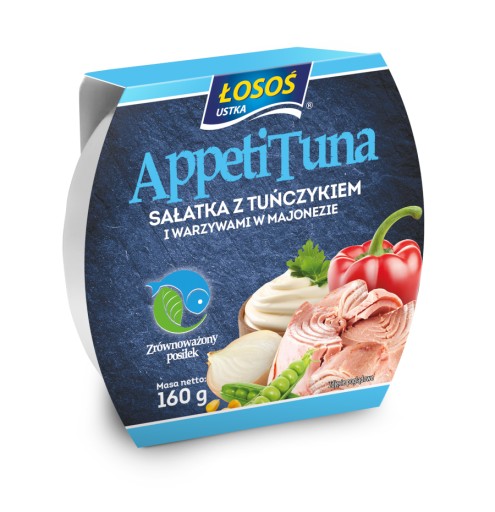 Lososový Ustka šalát s tuniakom v majonéze 160g