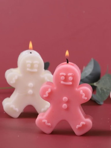 Silikónová forma na sviečky vosk mydlová omietka GINGERBREAD MAN