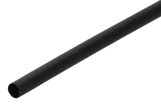 Teplom zmršťovacia bužírka 5,0 mm 1m čierna