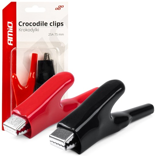 AMiO CROCODILE CLIPS SVORKY NA BATÉRIU SVORKY 25A 1 sada