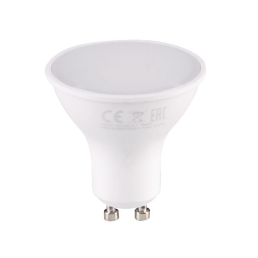 Mliečna LED žiarovka GU10 7W 650lm neutrálna farba svetla Polux