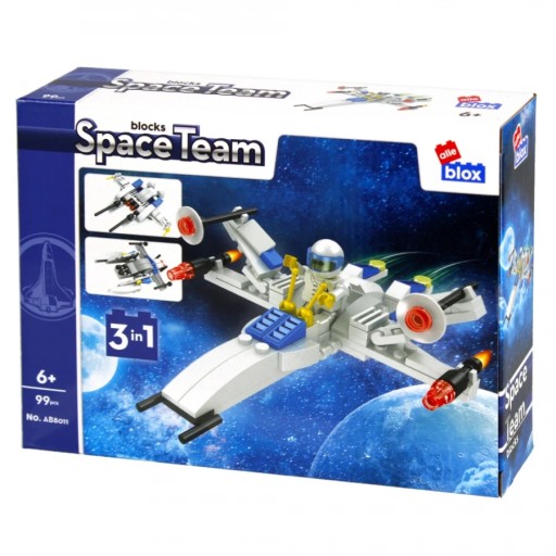 ALLEBLOX STAVEBNÉ BLOKY VESMÍRNA RAKETA VESMÍRNA LOĎ