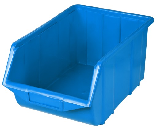 Veľký modrý úložný kontajner Ecobox