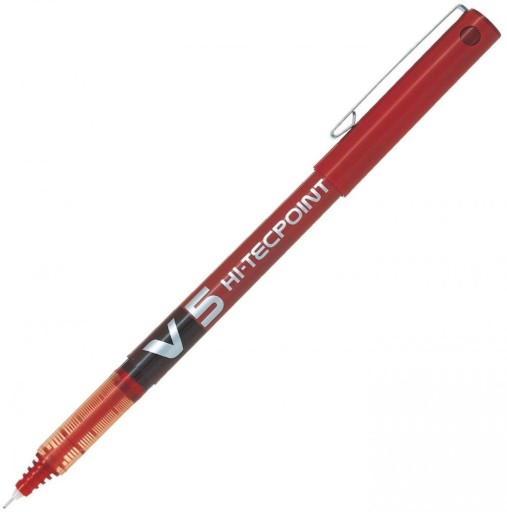 PILOT V5 Hi-Tecpoint jemná vložka červená x 2 ks