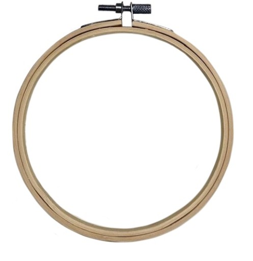 Bambusový vyšívací kruh, drevený vyšívací kruh, 15 cm