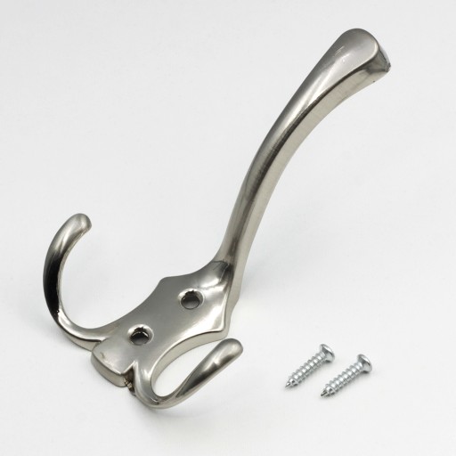 HÁČIK NA OBLEČENIE NÁSTENNÝ VEŠIAK RETRO INOX NÁBYTOK