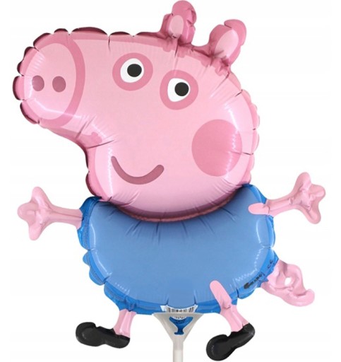 Fóliový balónik GEORGE PEPPA PIG 1-9 NARODENINOVÁ OZDOBA 35cm