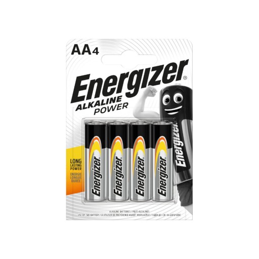 4x AA LR6 Energizer 1,5V alkalické batérie, 4ks blister