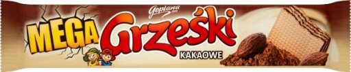 GRZEŚKI MEGA KAKAOVÁ OPLATKA S KAKAOVÝM KRÉMOM 34 G