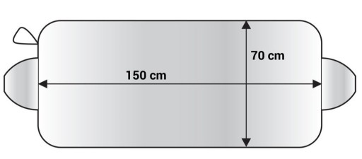 POTAH NA ROHOŽ NA OKNO AUTA ZIMA LETO 150X70CM