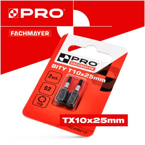 Nárazový bit TX10 Nárazový bit 25mm | Nárazový bit pre skrutkovač 2 ks.