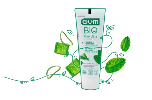Sunstar GUM bio pasta svieža mäta aloe vera 75 ml
