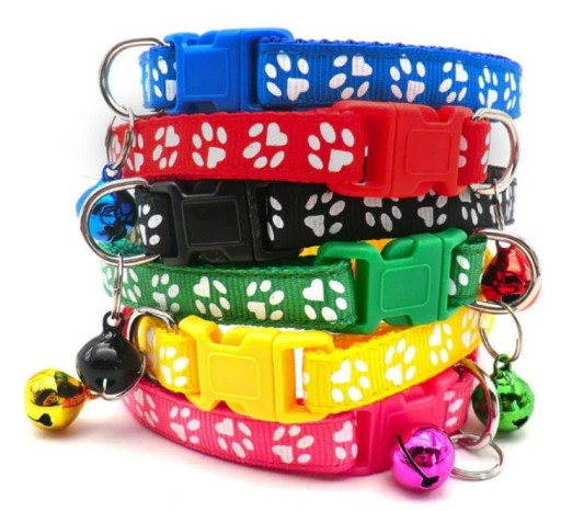 Obojok pre psov a mačky so zvončekom, nastaviteľný 33G