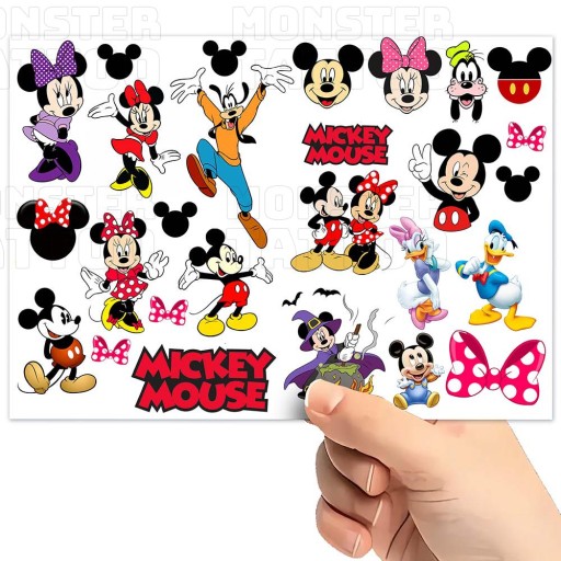 UMÝVAJÚCE DOČASNÉ TETOVANIE PRE DETI MICKEY MOUSE ORIGINÁLNE DIZAJNY