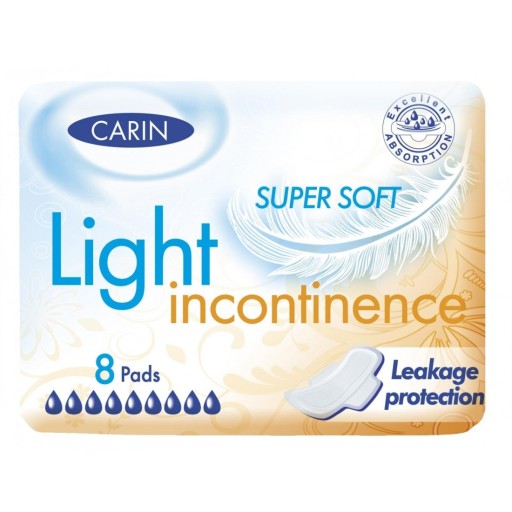 Carin Super Soft vložky na inkontinenciu moču 8 ks