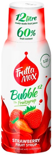FruttaMax Bubble Sirup koncentrát pre jahodový karbonizátor 500 ml na 12 l