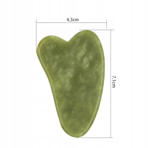 Nefritový masážny prístroj na tvár, tanier Gua Sha, sada