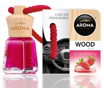 Aróma Drevená fľaša Elegantná vôňa do auta