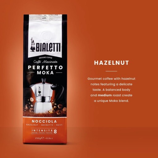 BIALETTI Perfetto Moka NOCCIOLA mletá káva 250g