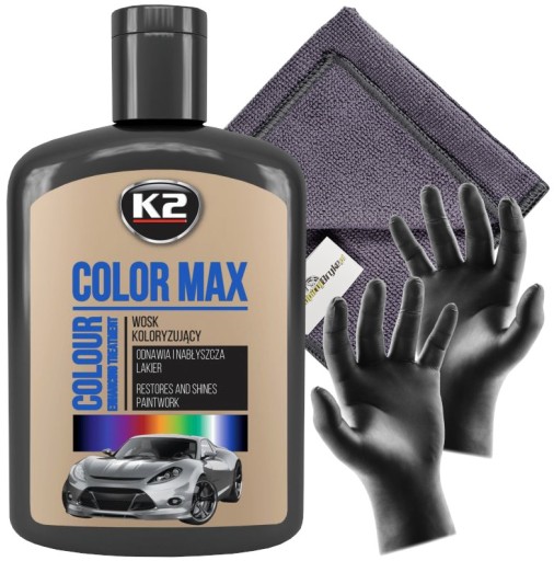 K2 COLOR MAX 200 ML ČIERNY FAREBNÝ VOSK ReM