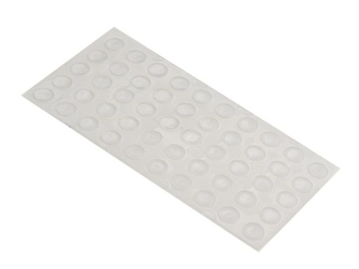 NÁRAZNÍKY SAMOLEPIACE SILIKÓNOVÉ 8x1,5mm 50ks