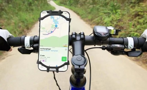 GUMOVÝ DRŽIAK NA TELEFÓN, SMARTFÓN, BICYKEL, MOTOR SKÚTRE, OTOČNÝ O 360°