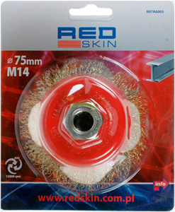 Drôtená kefa na brúsku 75mm M14 Red Skin