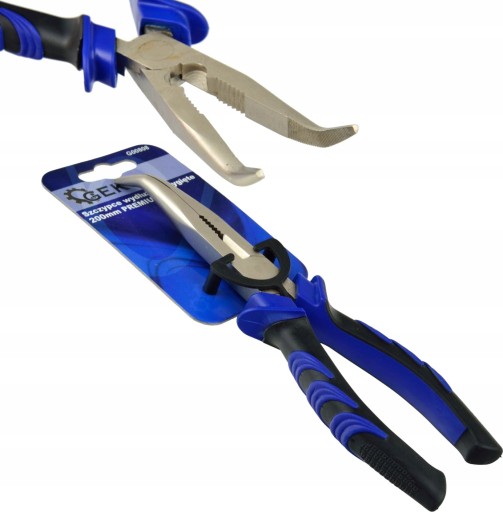 PREDĹŽENÉ KLIEŠTE ZAHNUTÉ 200MM PREMIUM GEKO
