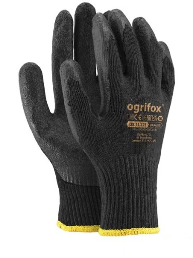 Pracovné rukavice DRAGOS r10 potiahnuté latexom