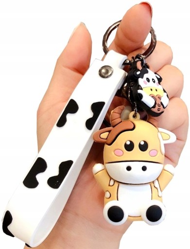 Keychain Cow Animal kľúče od kabelky Bull darček
