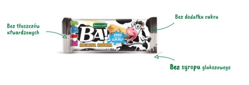 BAKALLAND BA! KIDS Fudge cereálna tyčinka 25 g