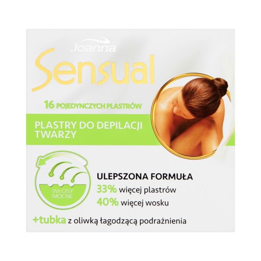 Joanna Sensual Strips na odstránenie chĺpkov na tvári, vrátane: