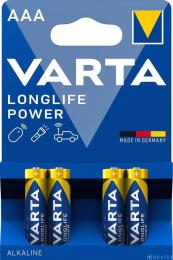 4x LR03 Varta Longlife Power MN2400 AAA batéria 1.