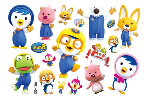 PORORO CG156 umývateľné tetovania pre deti