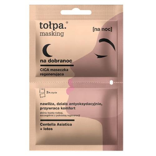 TOŁPA MASKING CICA regeneračná maska na dobrú noc, 2x5ml