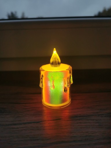 LED sviečka, holografická sviečka, vložka do lampáša, 6,5 cm, silné svetlo