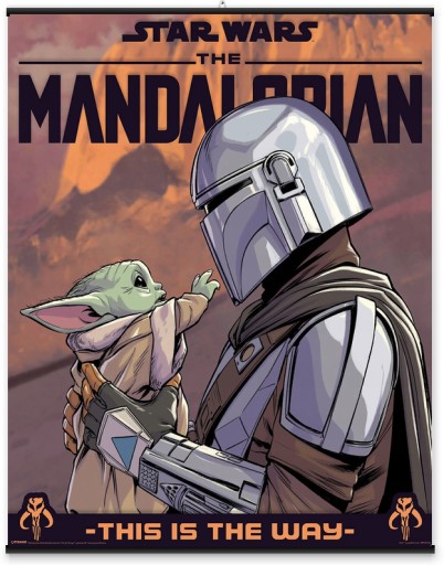 Nástenný plagát Star Wars The Mandalorian 40x50 cm