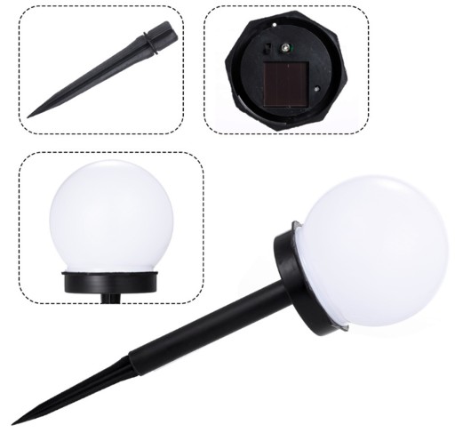 SOLÁRNE ZÁHRADNÉ SVETLÁ GULE LED ZÁHRADNÁ LAMPA SOLÁRNA GUĽA DO ZÁHRADY X 1