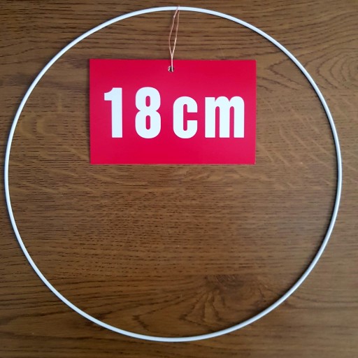 BIELY krúžok/ráfik pre lapače snov a makramé 18 cm