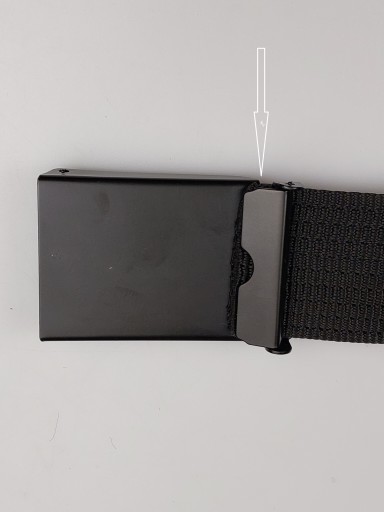 Čierny opasok s prackou, 4 cm / 135 cm