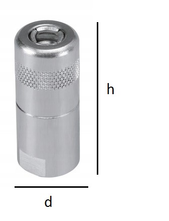 Štvorčeľusťový mazací hrot M10x1
