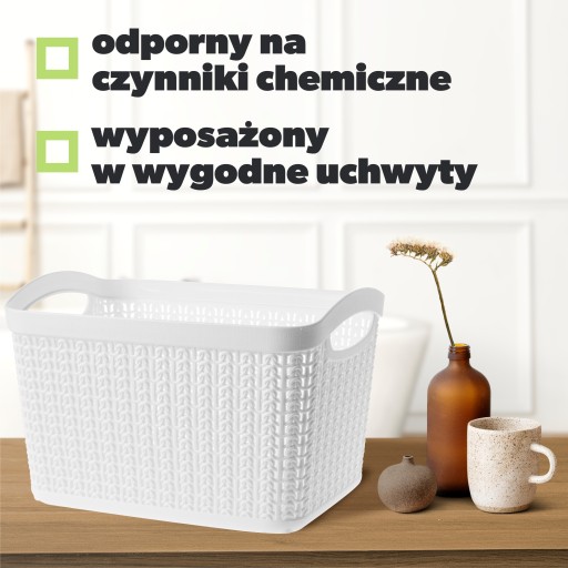 PLASTOVÝ KOŠÍK NÁDOBA 6,6L FARBY
