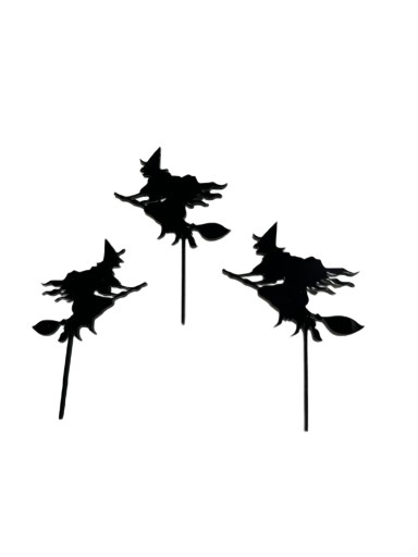Sada zberačov na koláčiky, 3 ks, halloween čarodejnica, čarodejnica, 7 cm v