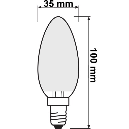 E14 LED žiarovka 3,4W 2700K CRI90 Stmievateľná OSRAM