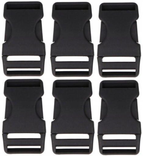 Plastová pracka na opasok 2cm 20mm - 6 ks