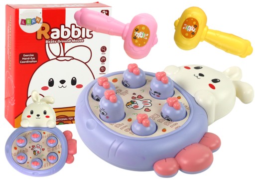 Whac-A-Mole fialová Whac-A-Mole Arkádová hra Králik s rozbíjaním mrkvy